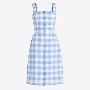 J. Crew Button-front Dress in Linen Cotton